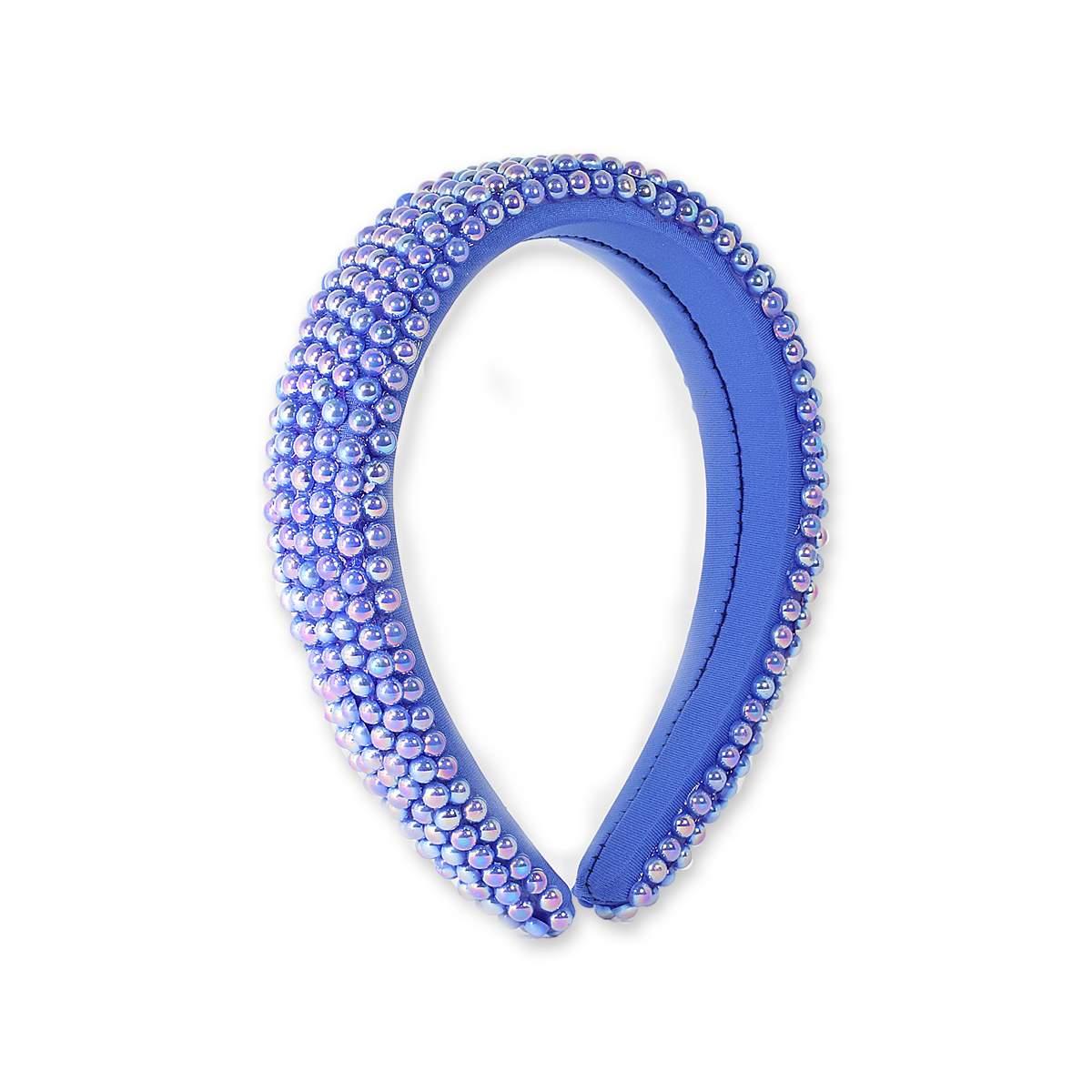Cerchietto donna bombato con perle