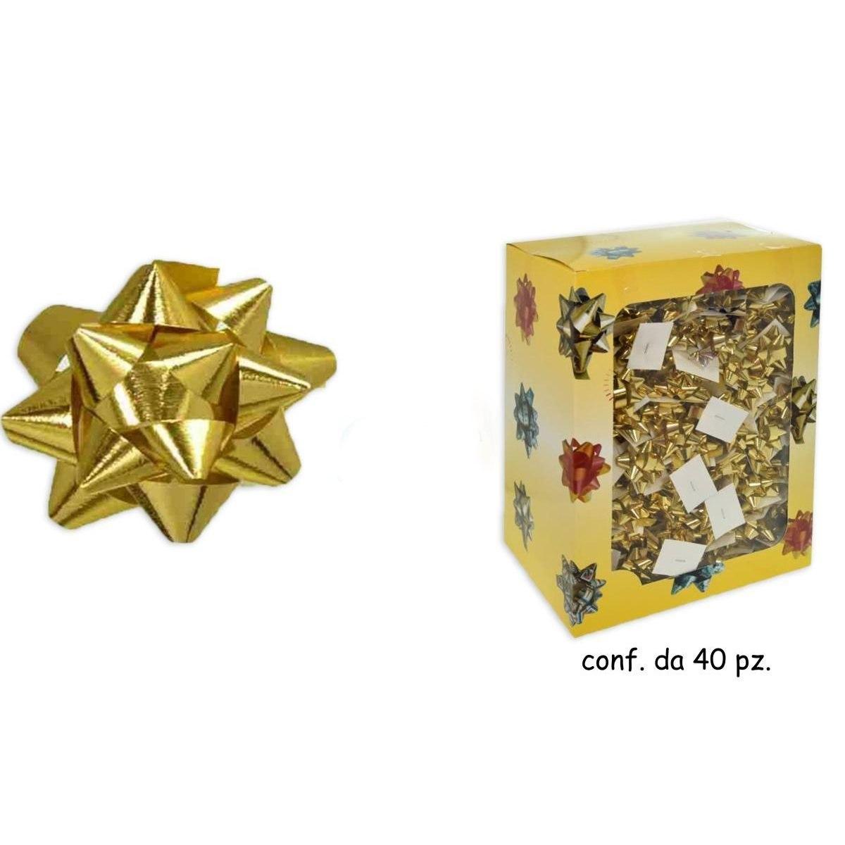 Coccarde adesive metallizzato colore oro 19 mm