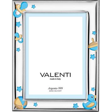 Cornice bimbo 9 x 13 cm toys celeste Valenti