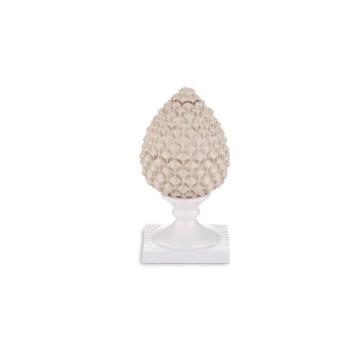 Pigna tortora base bianca altezza 19 cm valenti