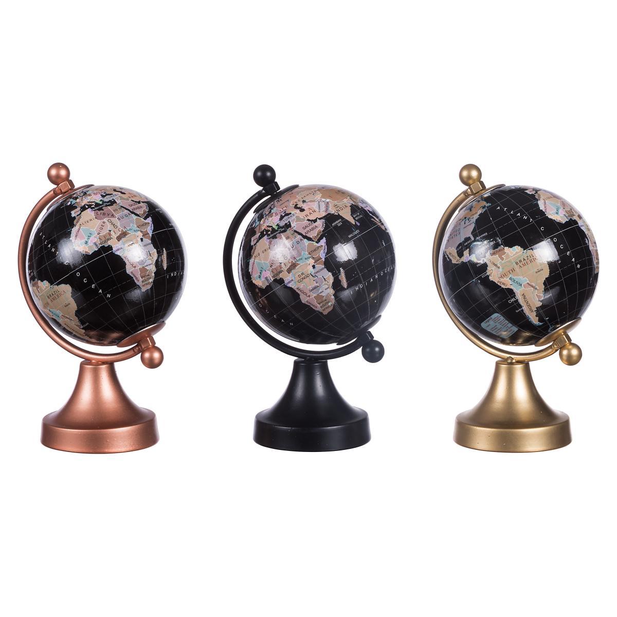 Mappamondo decorativo 10x8xh15 cm