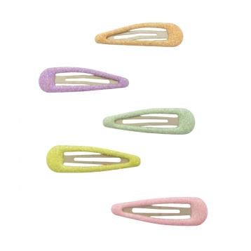 Clic clac per capelli 5 cm glitter colori pastello