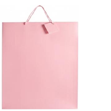 Shopper in carta 46 x 33 x 12 cm colore rosa