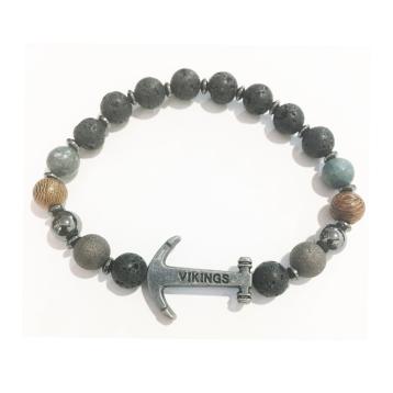 Bracciale pietre con elastico