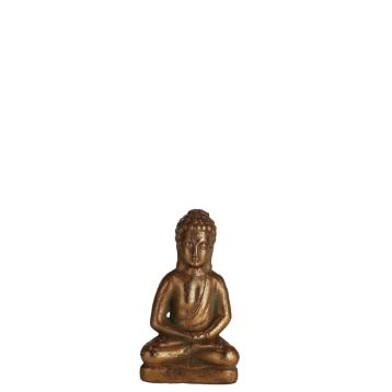 Buddha in ceramica oro 12x9xh21 cm