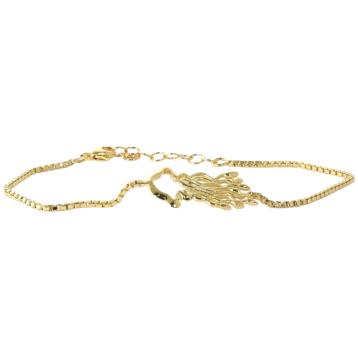 Bracciale medusa in ottone rodiato made in italy