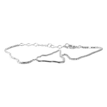 Bracciale sicilia in ottone rodiato made in italy