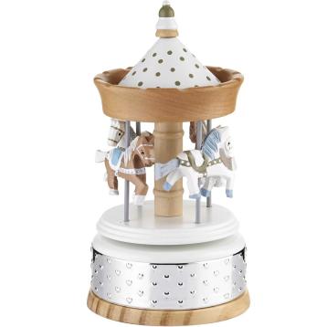 Giostre cavalli carillon legno cuori