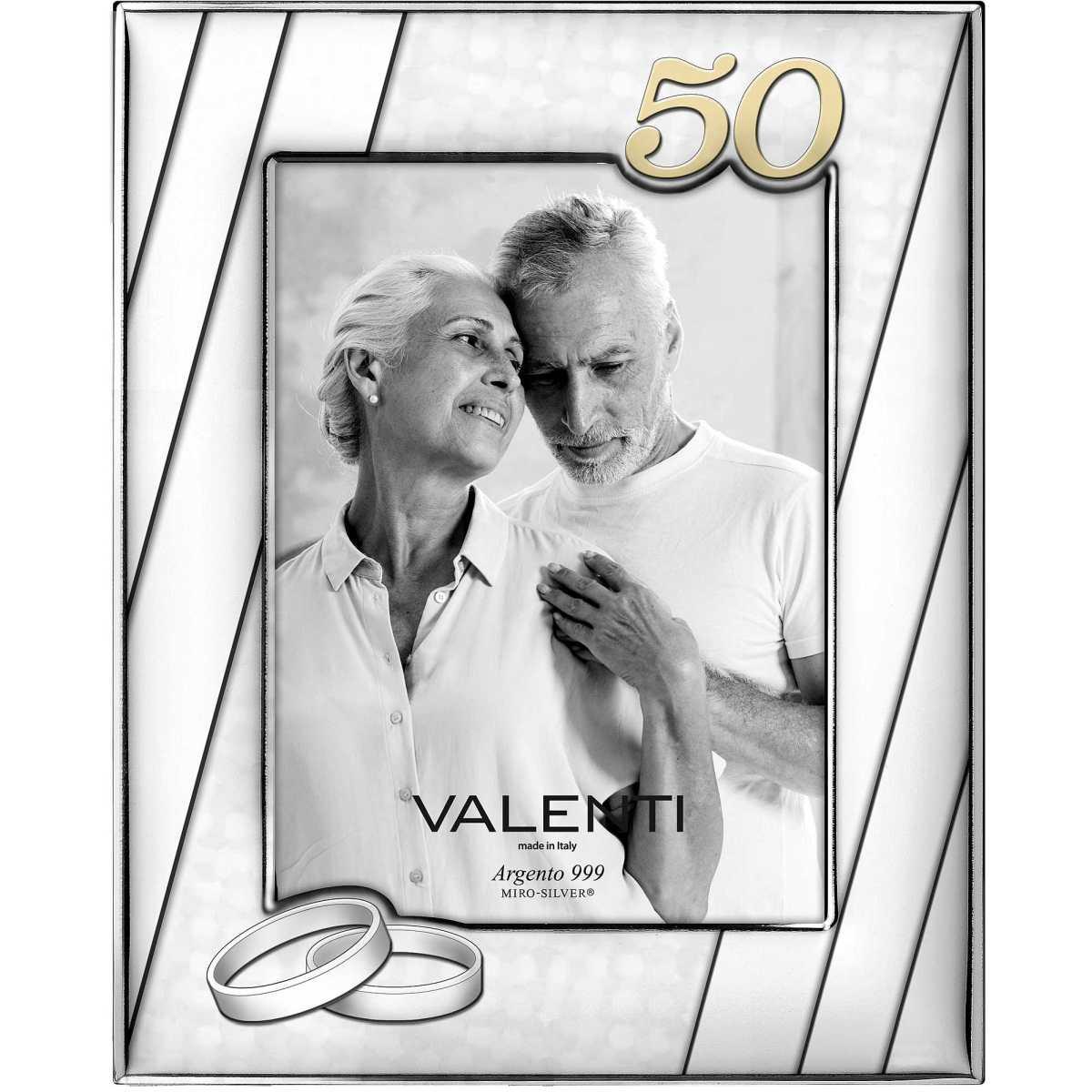 Cornice 50 anniversario 13x18 cm Valenti