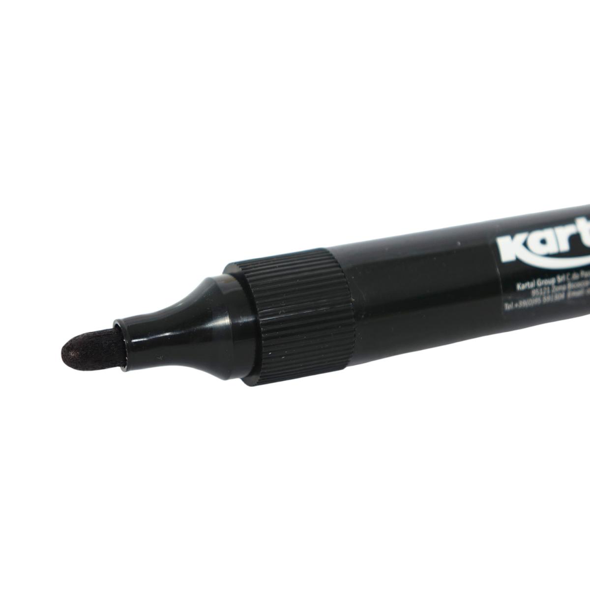 Marker pen permanent nero punta tonda 12 pz