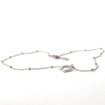 Collana ferro di cavallo in ottone rodiato made in italy
