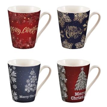 Tazza mug natalizia d.8,5xh.10,5 cm