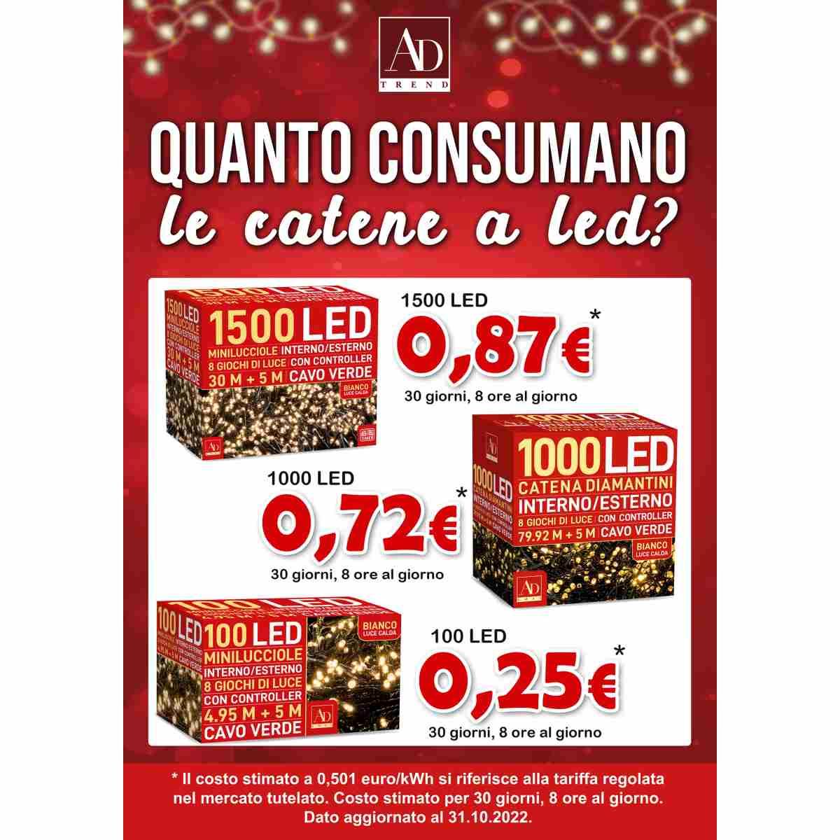 700 minilucciole led colore bianco