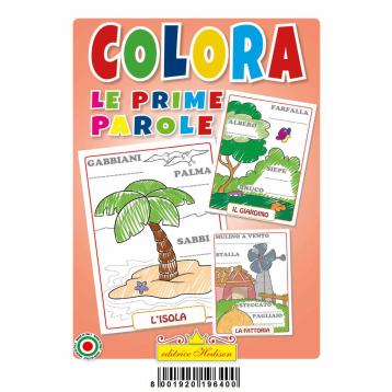 Libro da colorare le prime parole