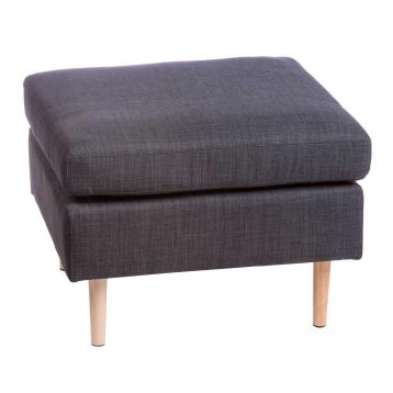 Pouf in tessuto clive grigio 58x58xh42,5 cm