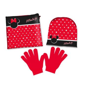 Set 3 pezzi bimba cappello, guanti, sciarpa minnie