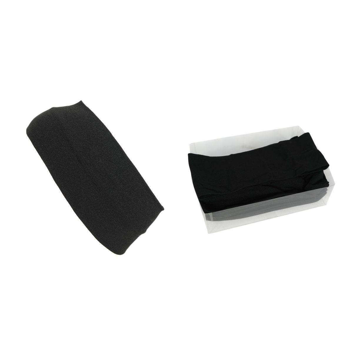 Fascia per capelli nera 11 cm in box da 12 pezzi