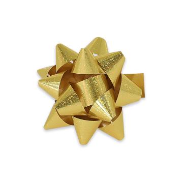 Coccarde adesive fantasia glitter oro 14 mm.