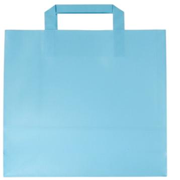 Shopper in carta h.49 x p.15 x l.45 cm colore azzurro
