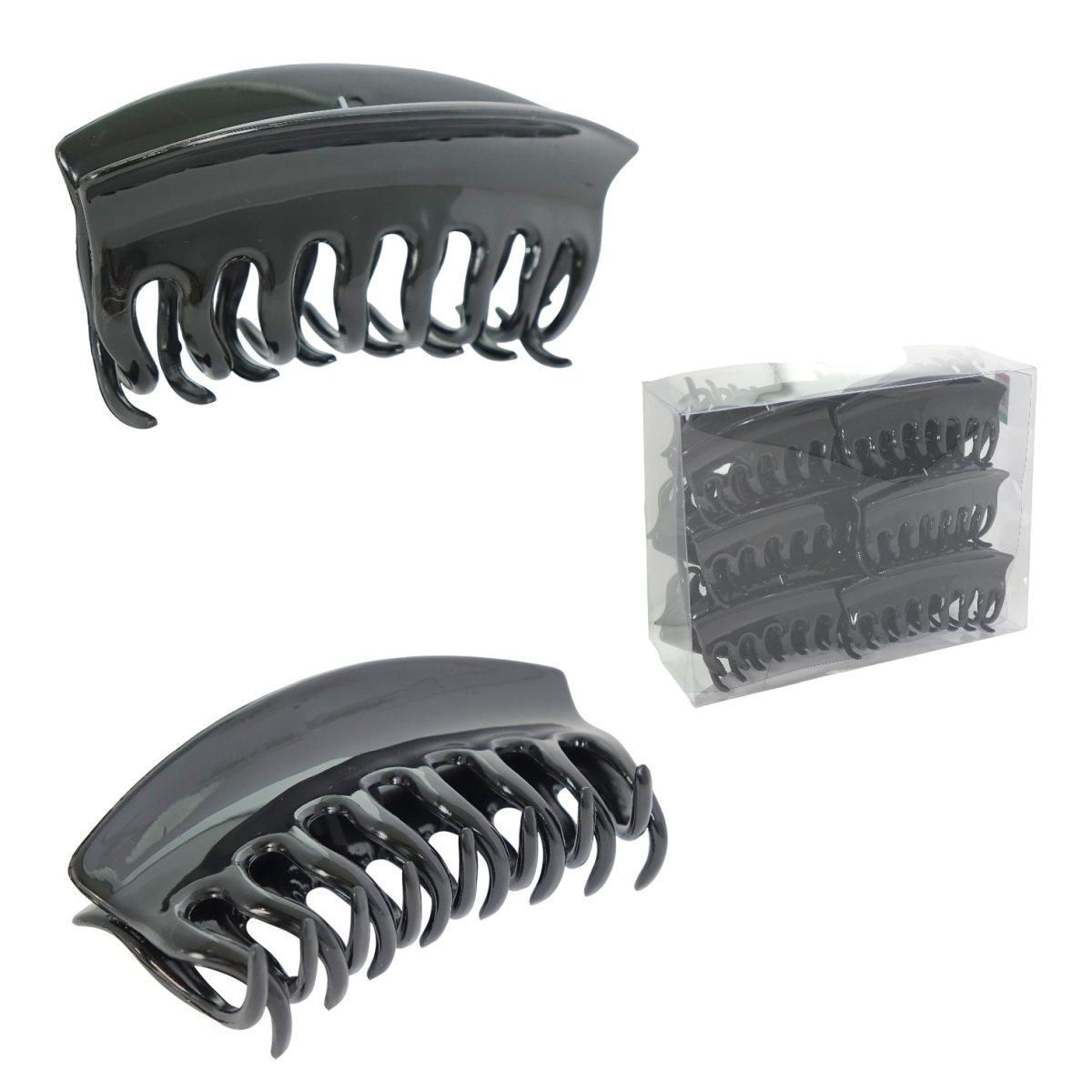 Pinza fermacapelli nera