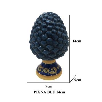 Pigna decorativa 14 cm blu Giardini Di Marzo