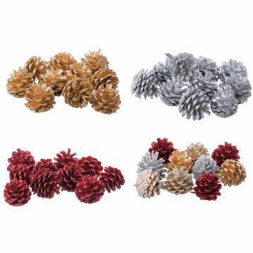 Pigne per decorazioni cm 6 natale