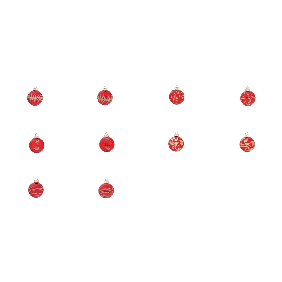 Pallina natalizia rossa d6 cm