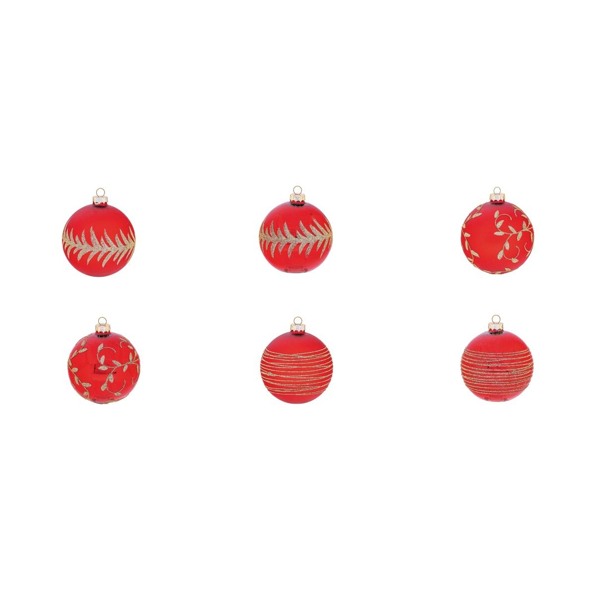 Pallina natalizia rossa d10 cm