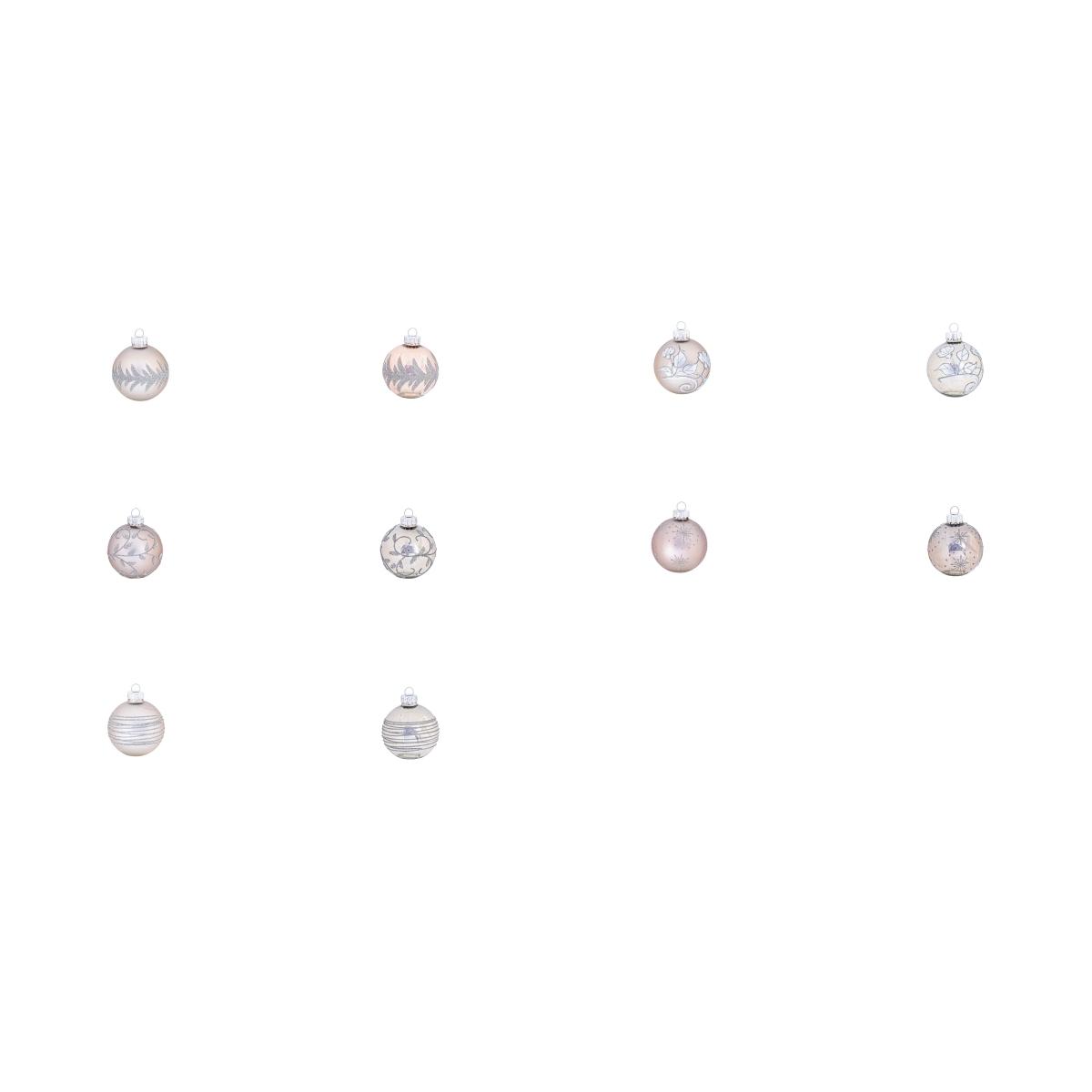 Pallina natalizia champagne  d6 cm