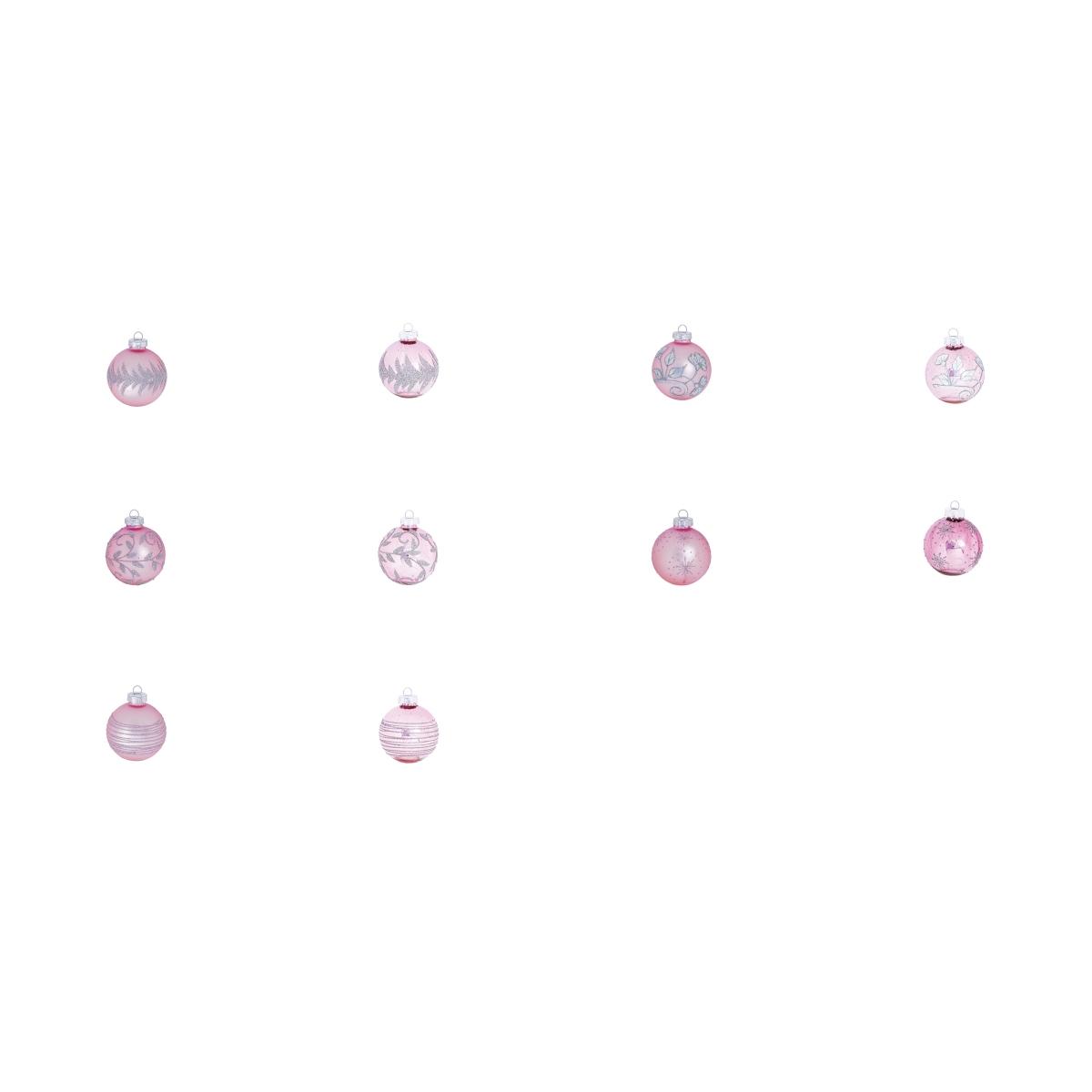 Pallina natalizia rosa d6 cm