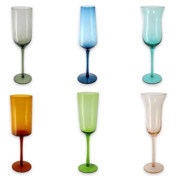 Set 6 flute assortiti 230 ml linea celine fade