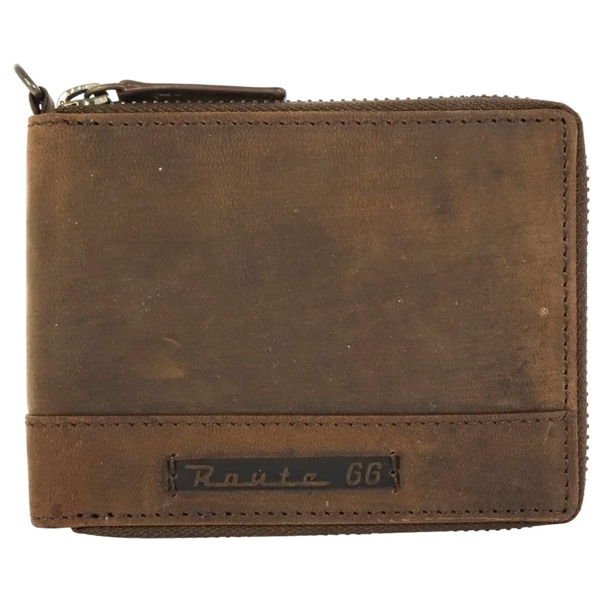 Portafogli uomo in pelle con catena asportabile Route 66