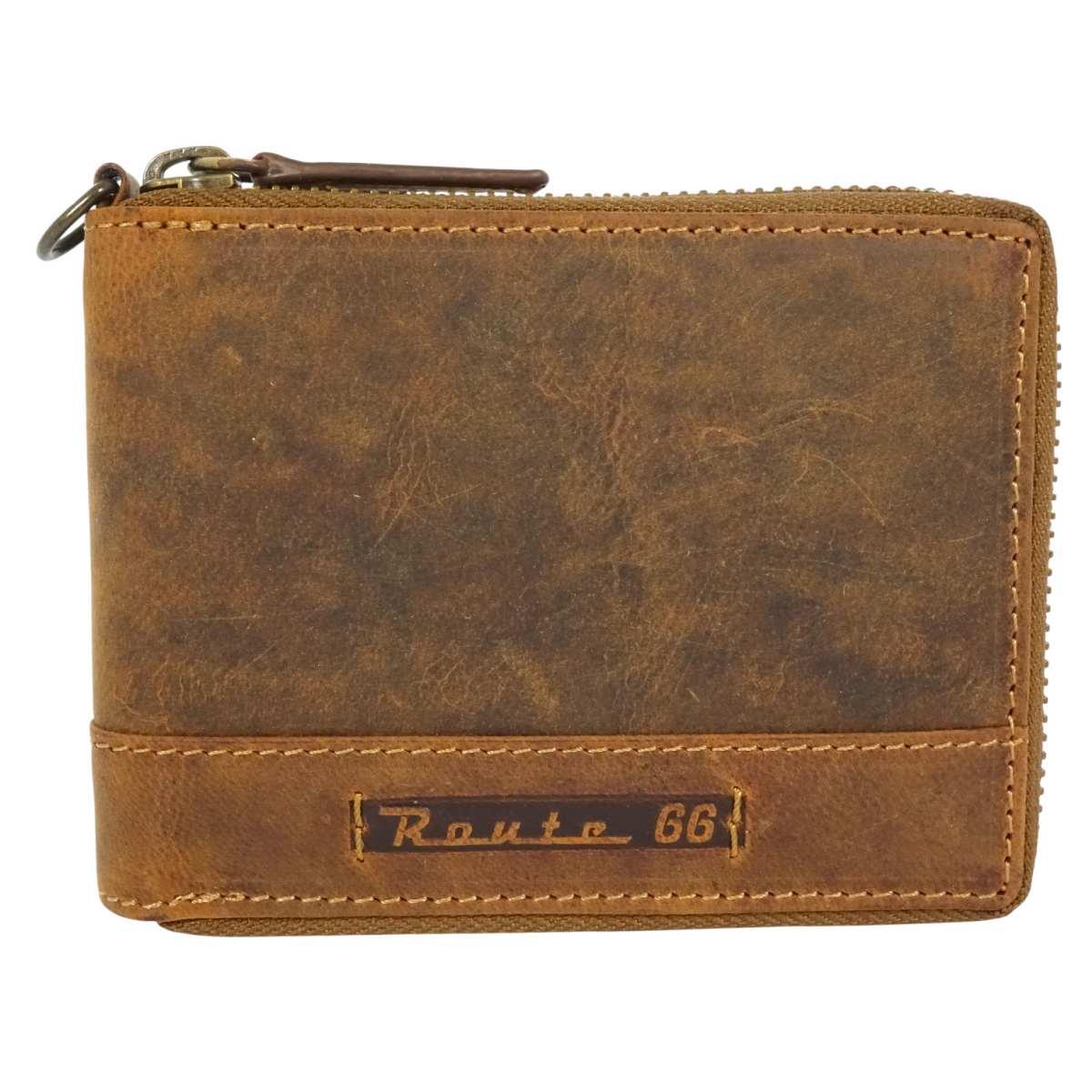 Portafogli uomo in pelle con catena asportabile Route 66