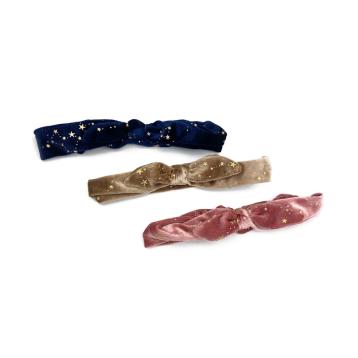 Fascia bimba velluto con stelle
