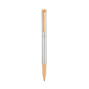 Penna roller metallo liscio con finiture rame BAGUTTA