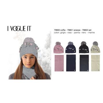 Set bambina sciarpa e berretto vogue italy